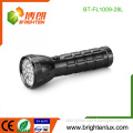 Factory Supply Cheap Price Housing Portable Aluminum Material 3*AAA battery Used 28 led Black Torch